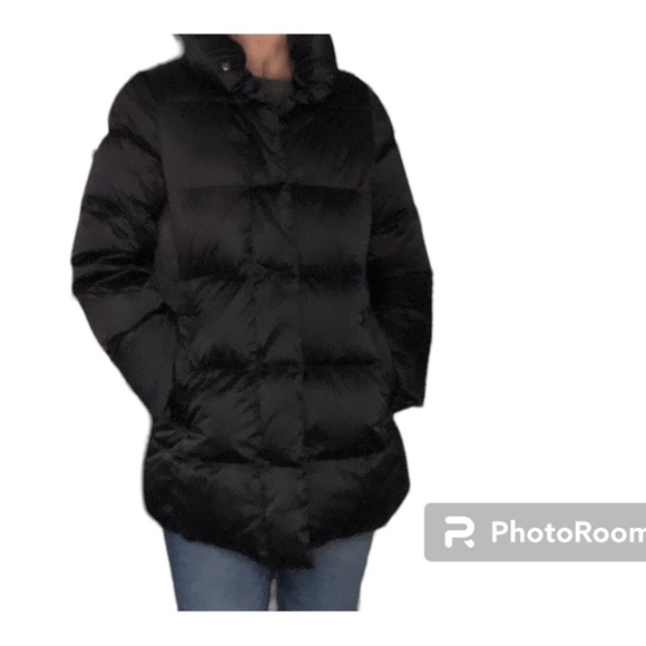 Down Black Puffer Coat Jacket  size medium - Picture 3 of 15